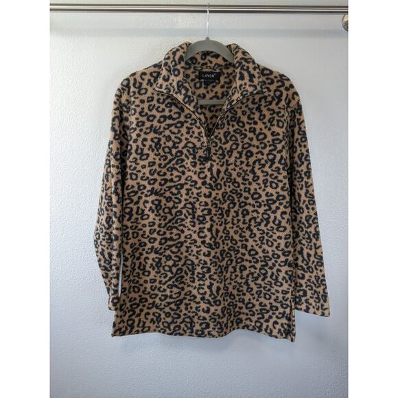 Lavon Leopard Print Fleece Women's Small - Picture 2 of 4